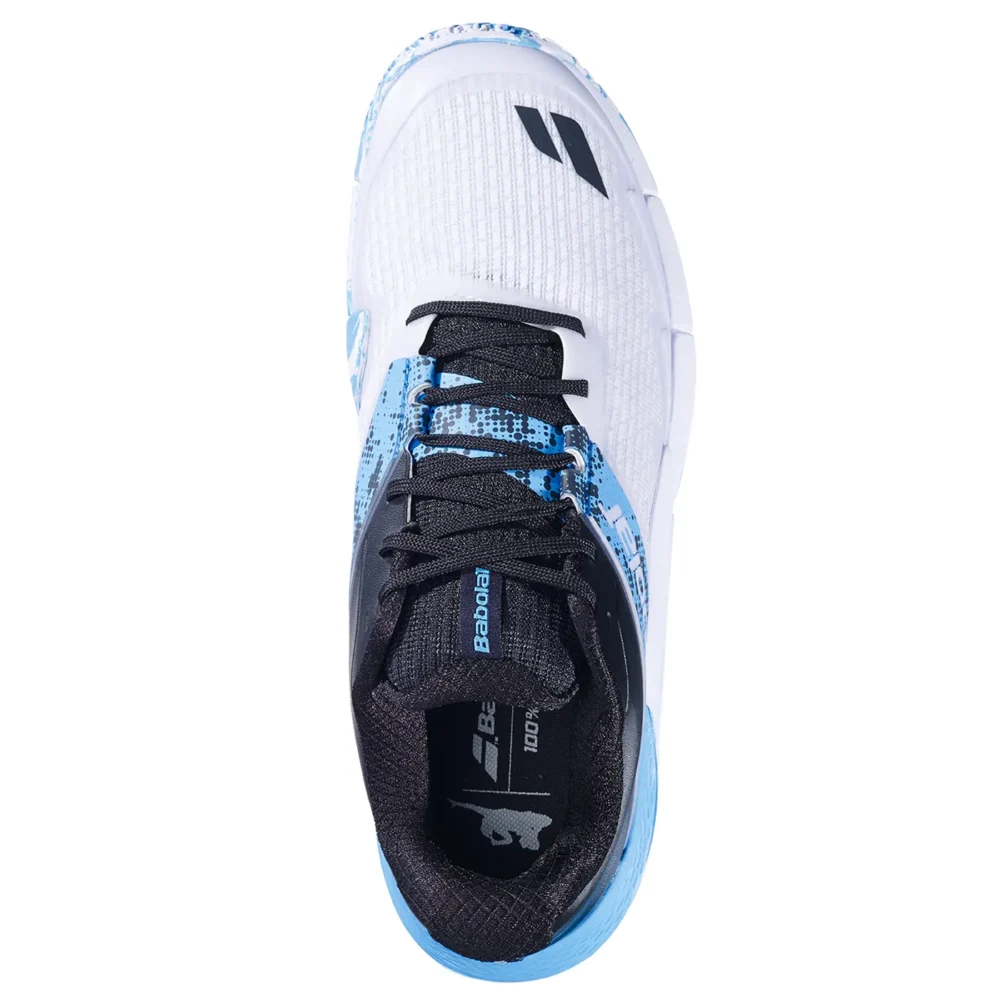 BABOLAT Movea 2 Men Padel Shoes 2026 White Cyan Blue - Image 4