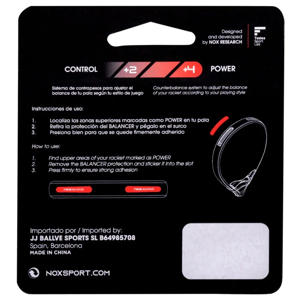 NOX Weight Balancer blister 2-4g 03