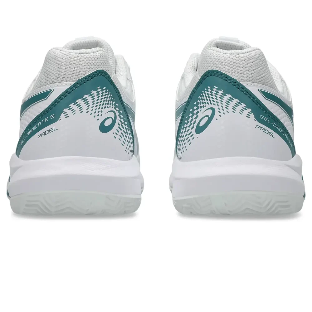ASICS Gel-Dedicate 8 Padel Shoes 2026 White Misty Pine 03