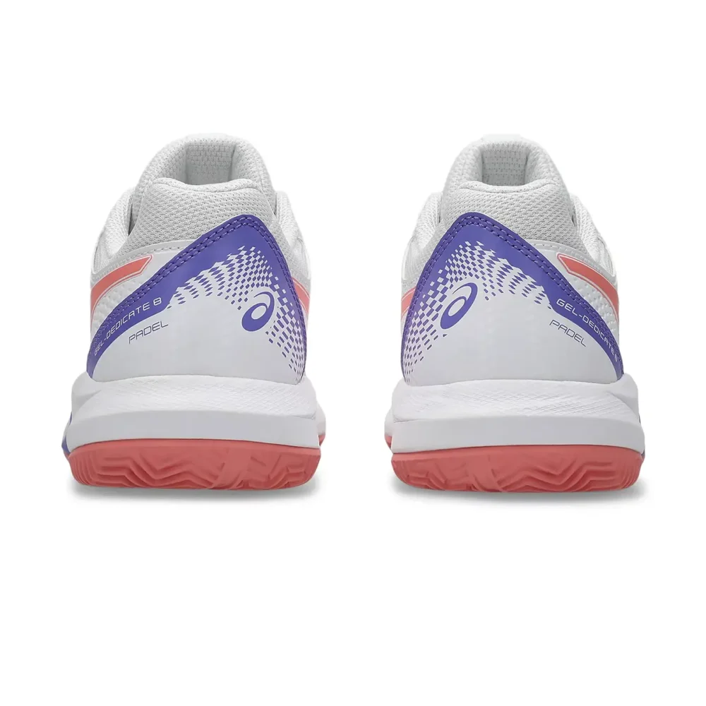 ASICS Gel-Dedicate 8 Women Padel Shoes 2026 White Guava 02