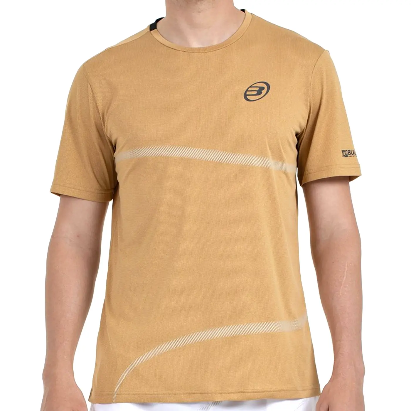 BULLPADEL Cheles Padel T-Shirt Light Brown 01 BULLPADEL Cheles Padel T-Shirt Light Brown 01