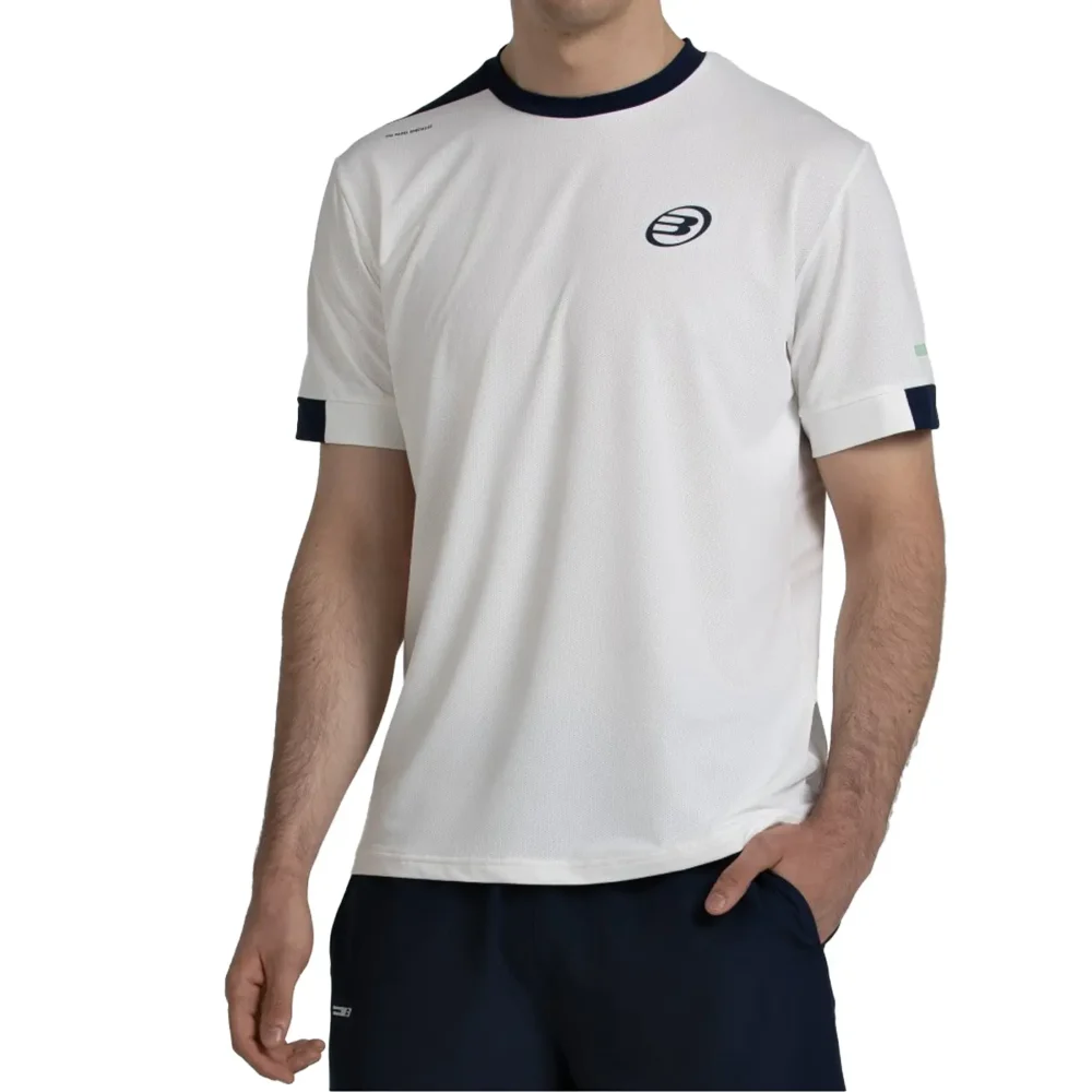 BULLPADEL Mananu Bone White Padel T-Shirt 01