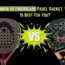 arbon vs Fiberglass Padel Racket in the UAE Which Is Best