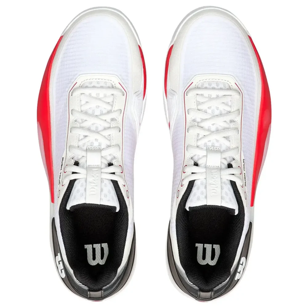 WILSON Rush Tour 5 Men Padel Shoes White Red 05
