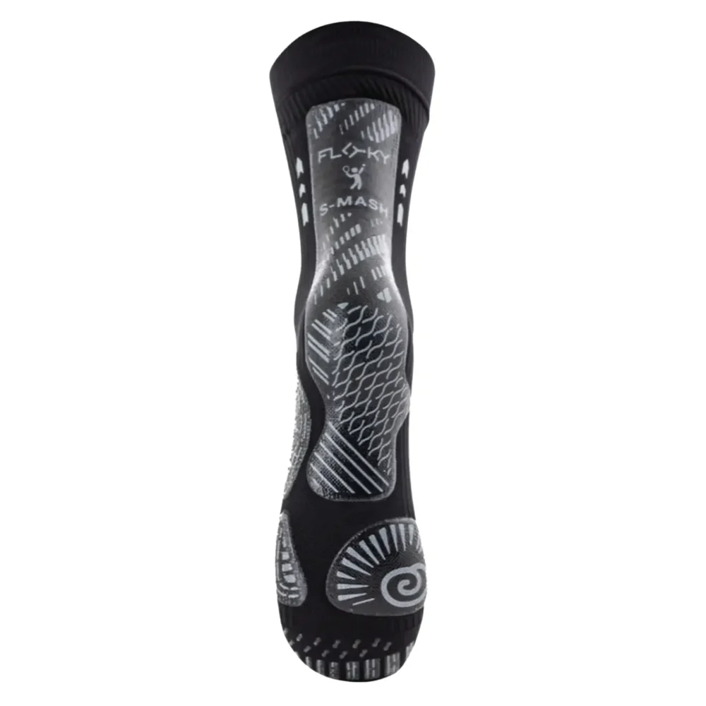 FLOKY Biomechanical S-Mash 3D Padel Socks 2026 Black 02