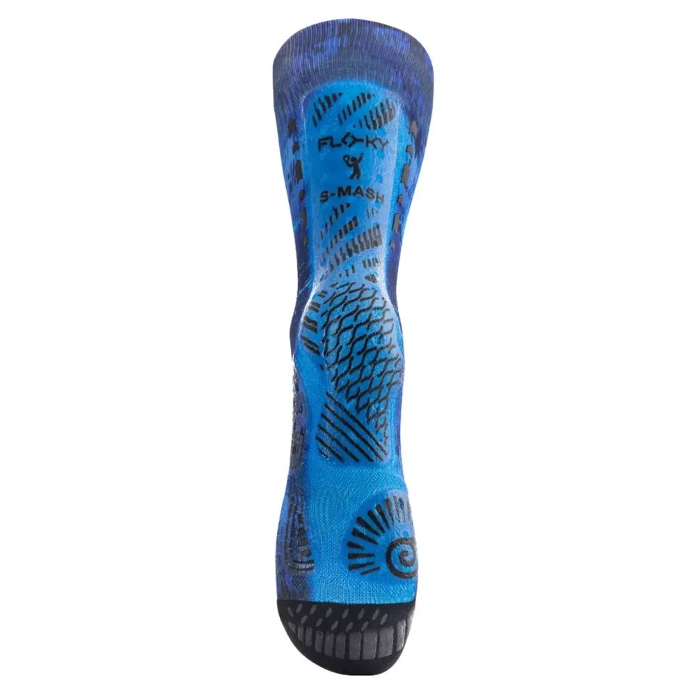 FLOKY Biomechanical S-Mash 3D Padel Socks 2026 Blue Supernova 03