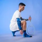 FLOKY Biomechanical S-Mash 3D Padel Socks 2026 Blue Supernova 08