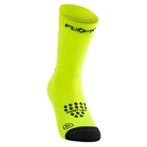 FLOKY Biomechanical S-Mash 3D Padel Socks 2026 Fluorescent Yellow 01