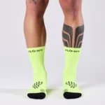 FLOKY Biomechanical S-Mash 3D Padel Socks 2026 Fluorescent Yellow 04