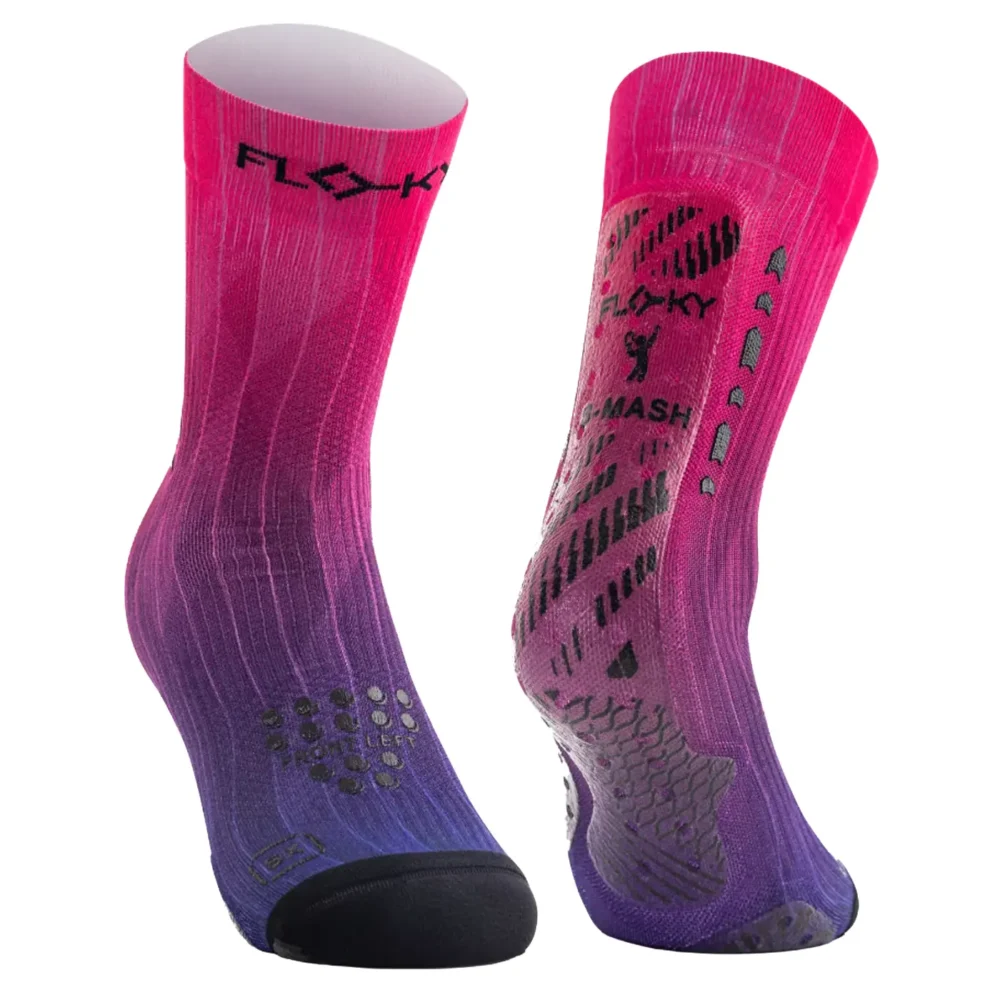 FLOKY Biomechanical S-Mash 3D Padel Socks 2026 Pink Nebula - Image 2