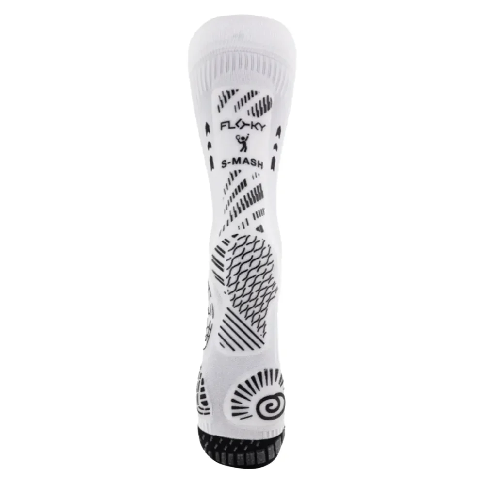 FLOKY Biomechanical S-Mash 3D Padel Socks 2026 White 05