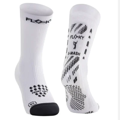 FLOKY Biomechanical S-Mash 3D Padel Socks 2026 White 06