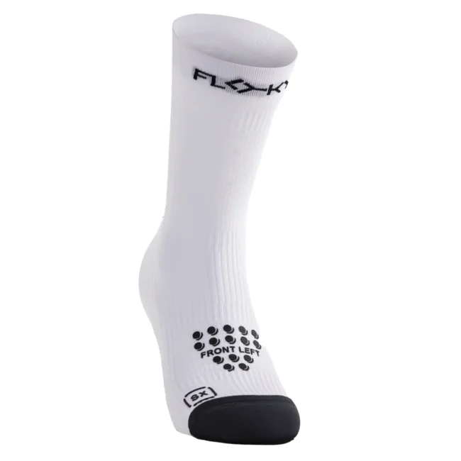 FLOKY Biomechanical S-Mash 3D Padel Socks 2026 White 07