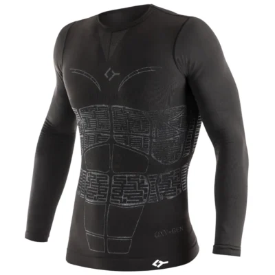 FLOKY OXY-GEN Biomechanical Padel Shirt Long Sleeve Black 04