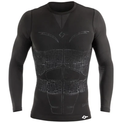 FLOKY OXY-GEN Biomechanical Padel Shirt Long Sleeve Black 06