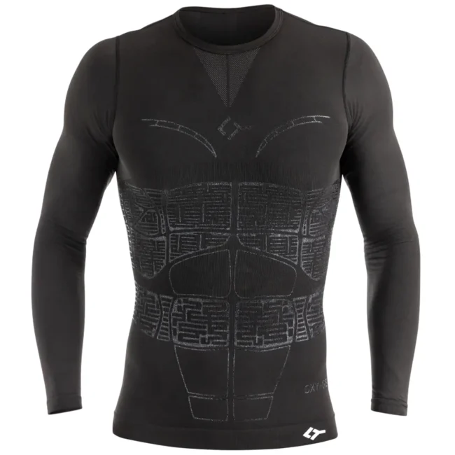 FLOKY OXY-GEN Biomechanical Padel Shirt Long Sleeve Black 06