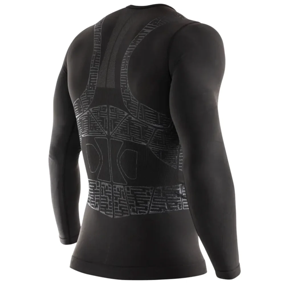 FLOKY OXY-GEN Biomechanical Padel Shirt Long Sleeve Black 07