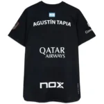 NOX Sponsors AT10 Tapia Padel T-shirt 2026 Black 01