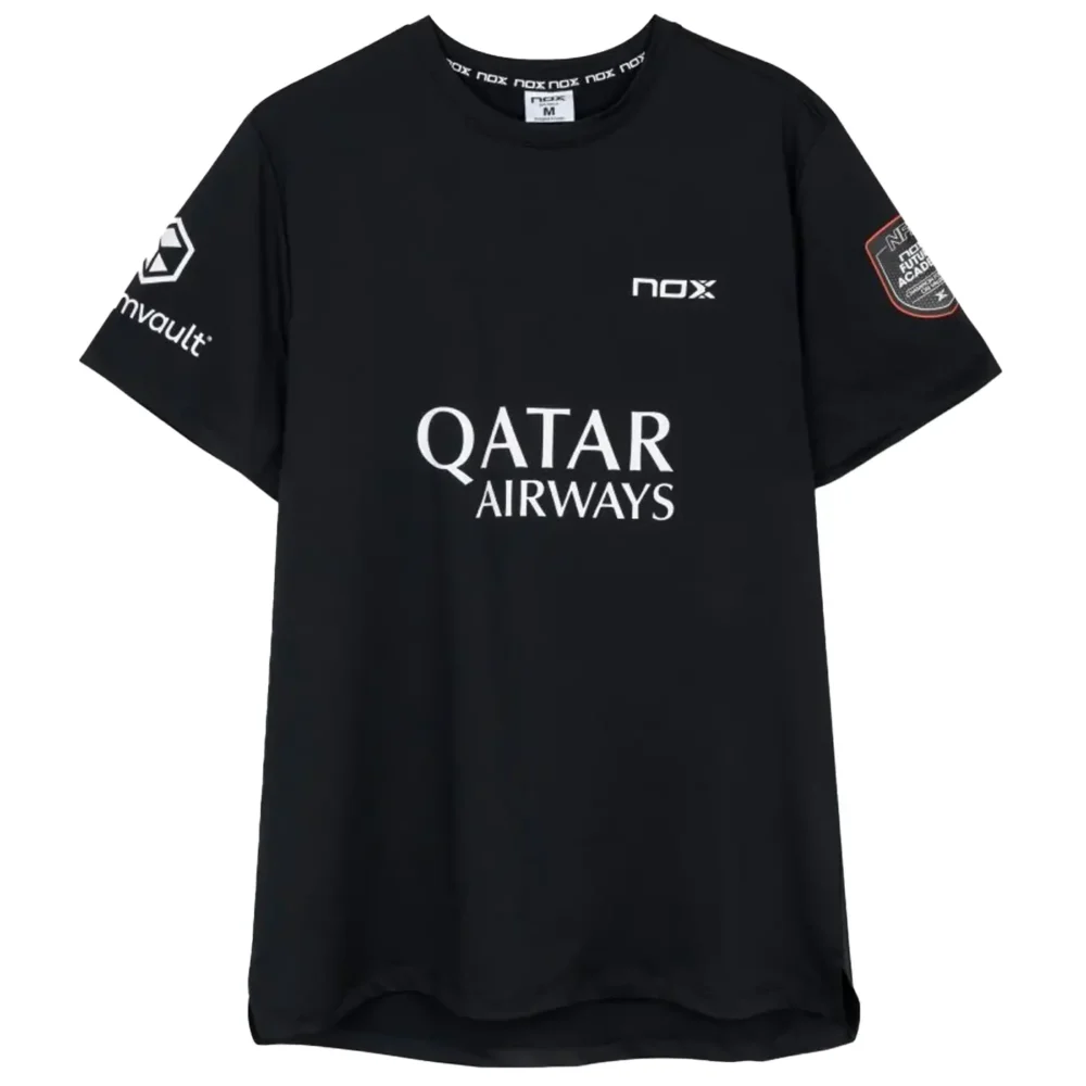 NOX Sponsors AT10 Tapia Padel T-shirt 2026 Black 02