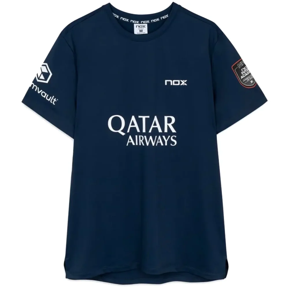 NOX Sponsors AT10 Tapia Padel T-shirt 2026 Dark Blue 02