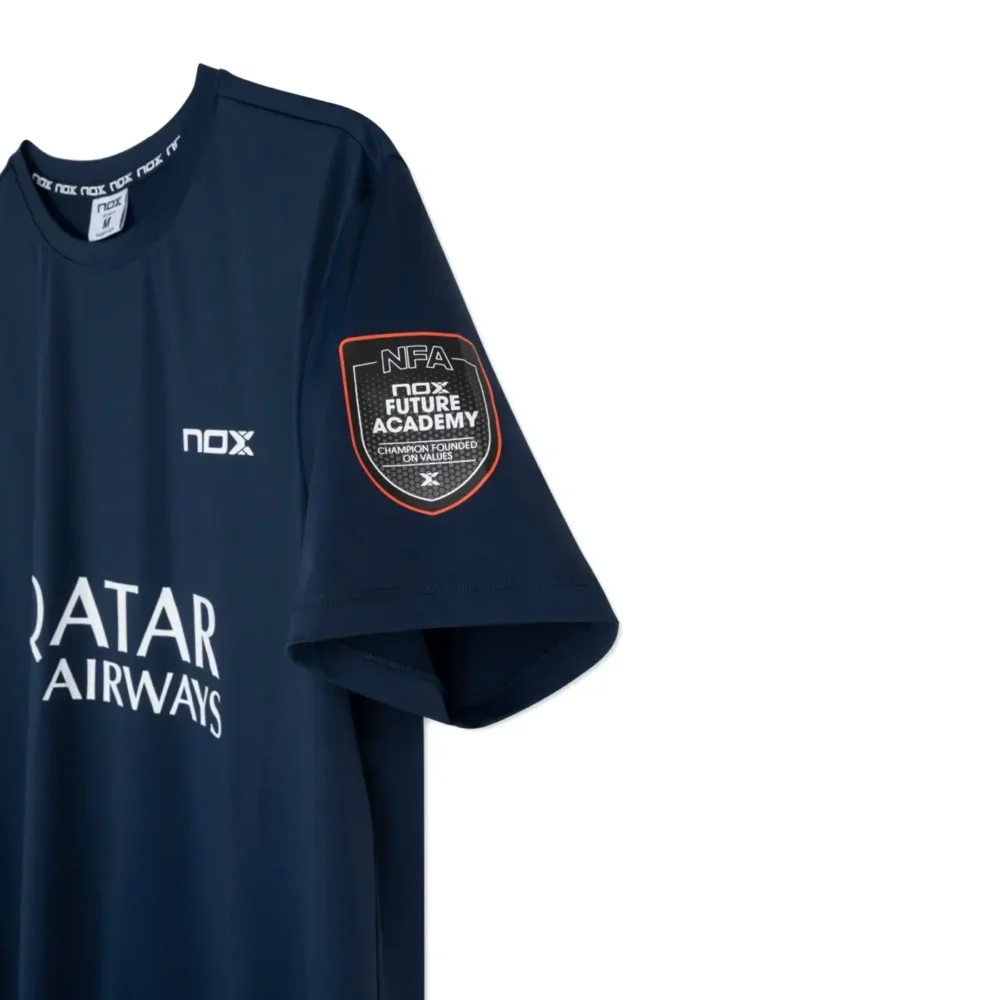 NOX Sponsors AT10 Tapia Padel T-shirt 2026 Dark Blue 03
