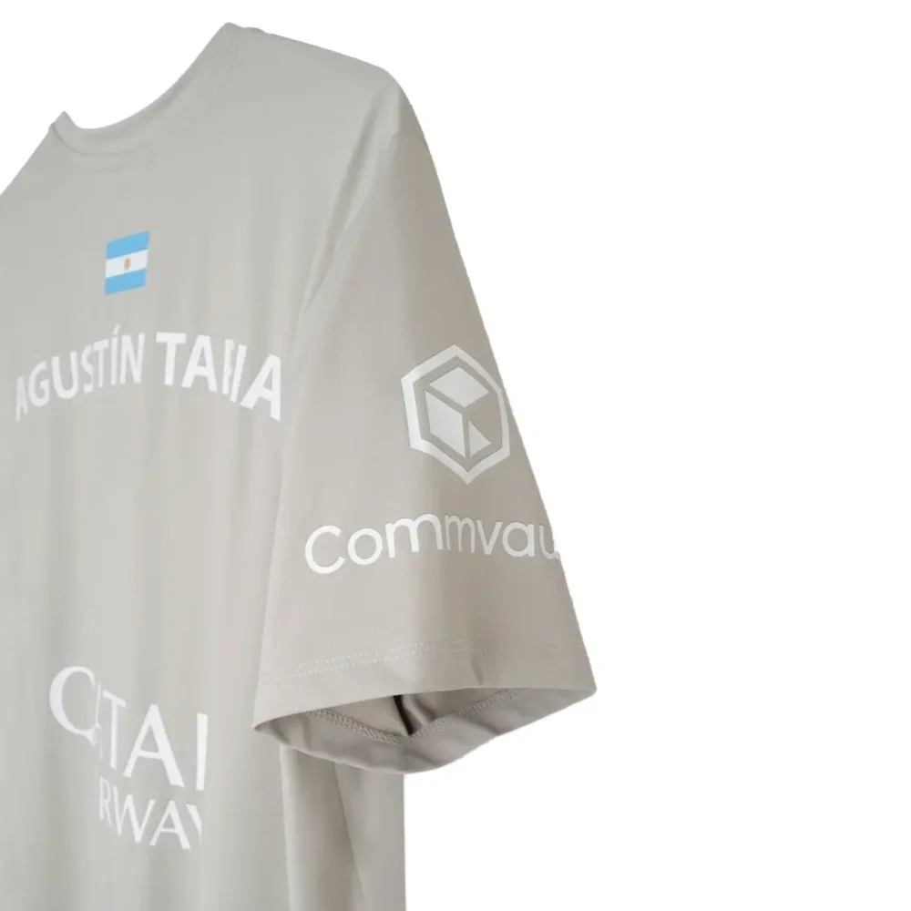 NOX Sponsors AT10 Tapia Padel T-shirt 2026 Grey 04