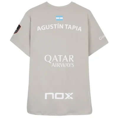 NOX Sponsors AT10 Tapia Padel T-shirt 2026 Grey