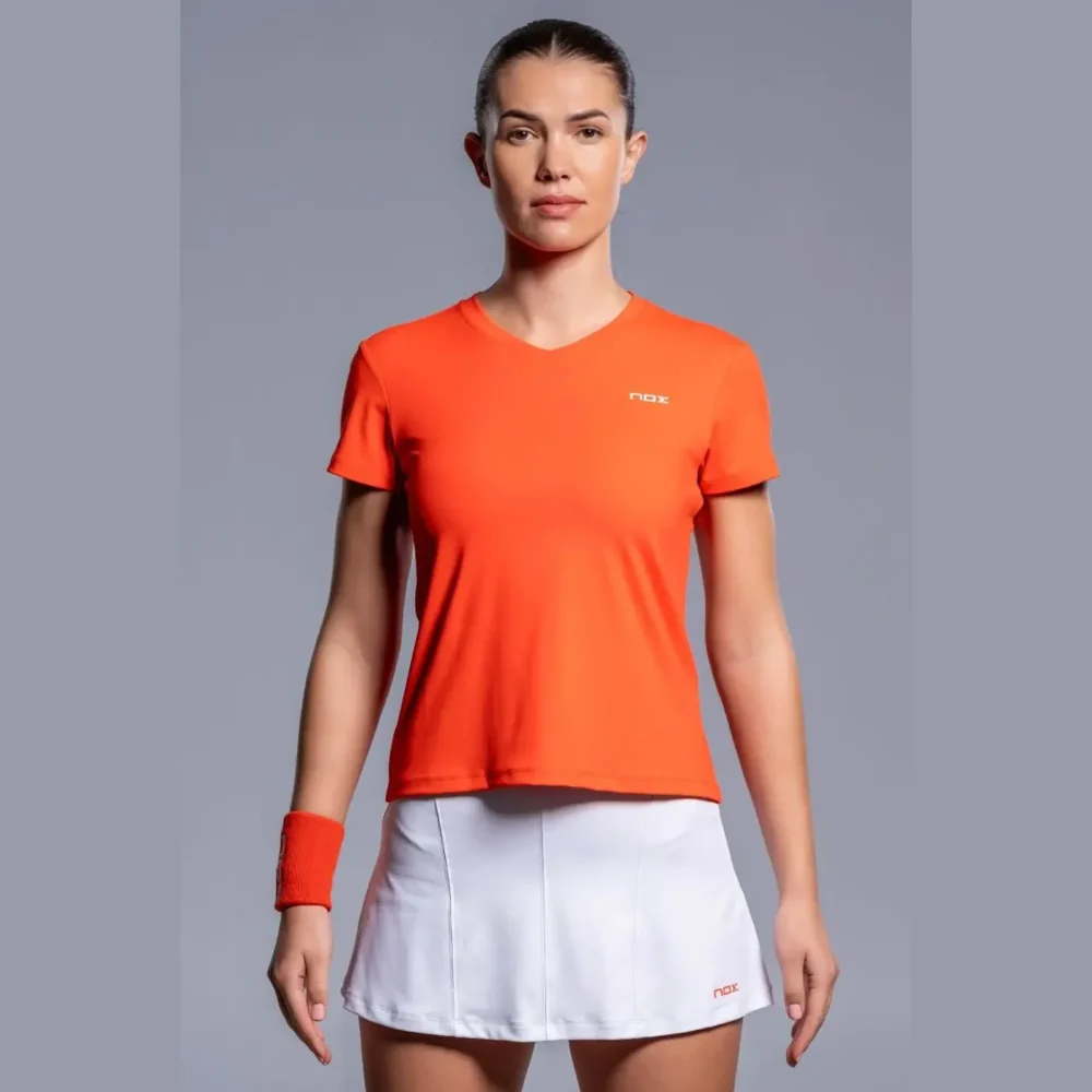 NOX Team Women Padel T-Shirt 2026 Red 04