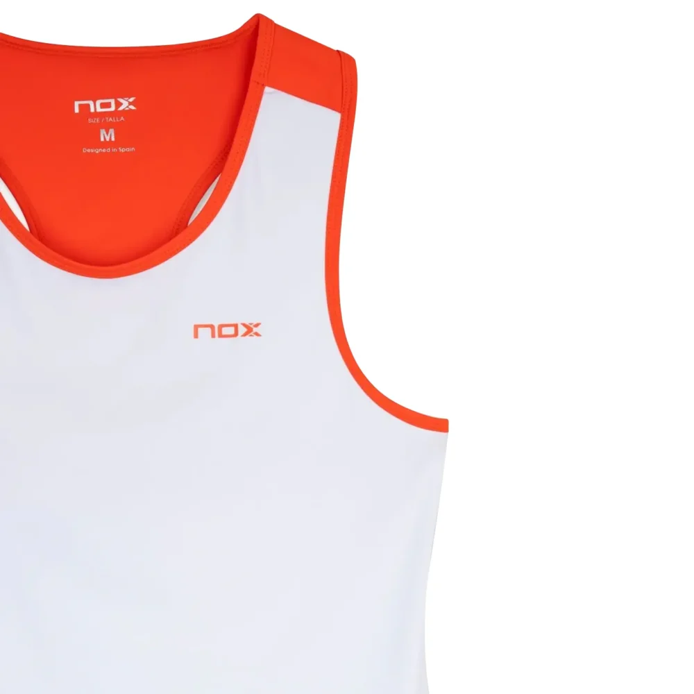 NOX Team Women Padel Tank Top White 01