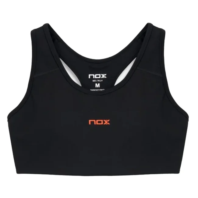 NOX Team Women's Padel Sports Bra 2026 Black 01