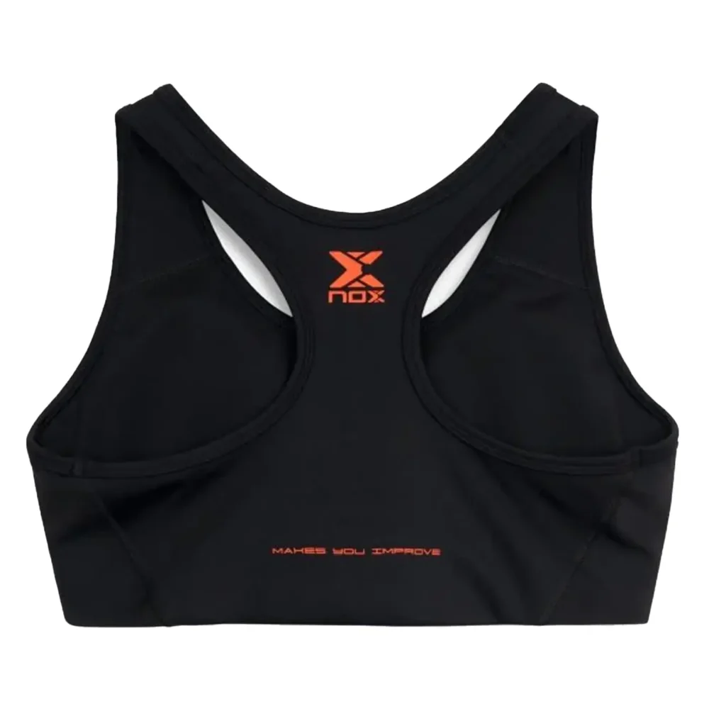 NOX Team Women's Padel Sports Bra 2026 Black 02