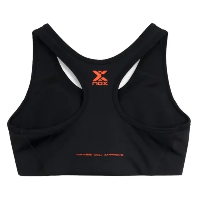 NOX Team Women's Padel Sports Bra 2026 Black 02