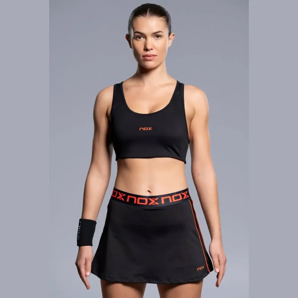 NOX Team Women's Padel Sports Bra 2026 Black 04