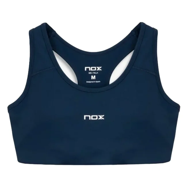 NOX Team Women's Padel Sports Bra 2026 Navy 01
