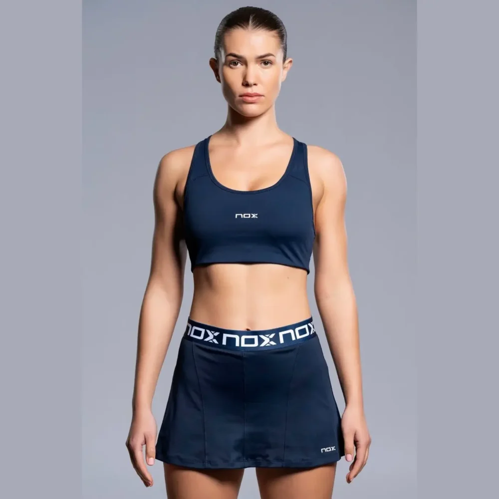 NOX Team Women's Padel Sports Bra 2026 Navy 04