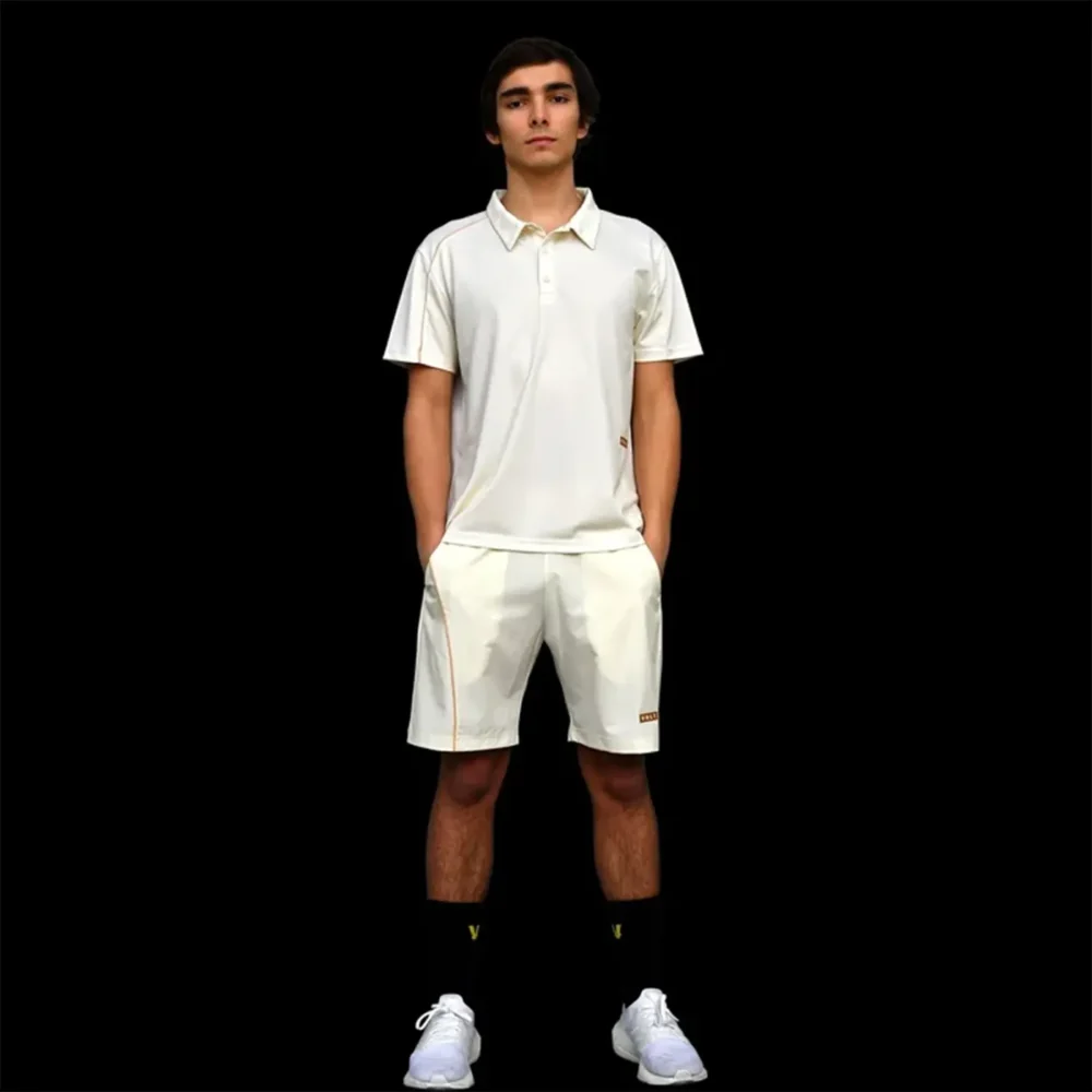 VOLT Performance Padel Shorts 2026 Beige Gold 02