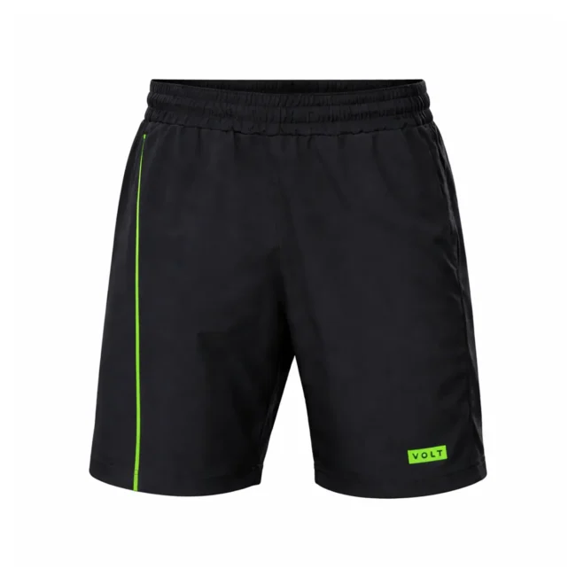 VOLT Performance Padel Shorts Black Green 01