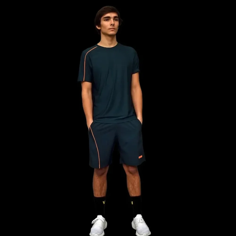 VOLT Performance Padel T-Shirt Blue Orange 04