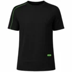 VOLT Performance Padel T-shirt Black Green 01