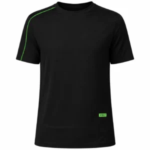 VOLT Performance Padel T-shirt Black Green 01