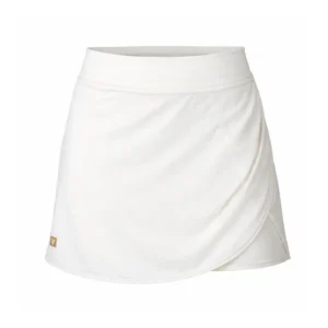 VOLT Performance Women Padel Skirt White Gold 01