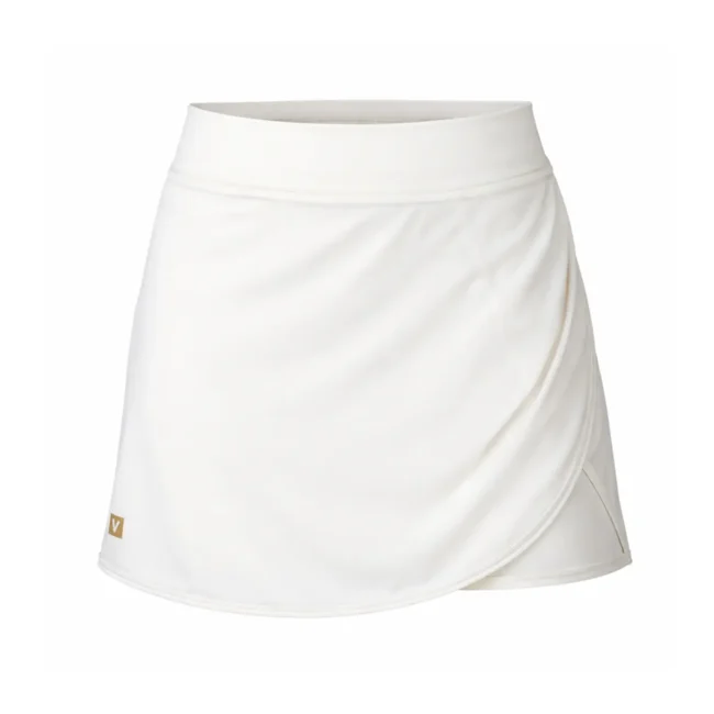 VOLT Performance Women Padel Skirt White Gold 01