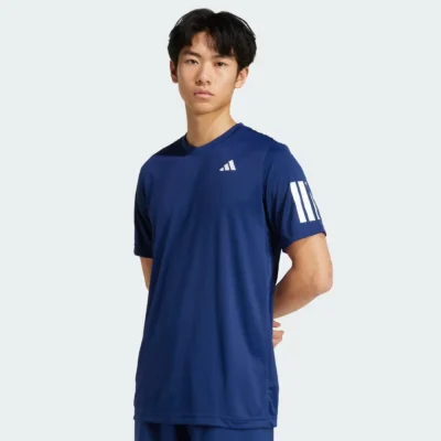 ADIDAS Club Climacool 3 Stripes Padel Shirt 2026 Blue 02