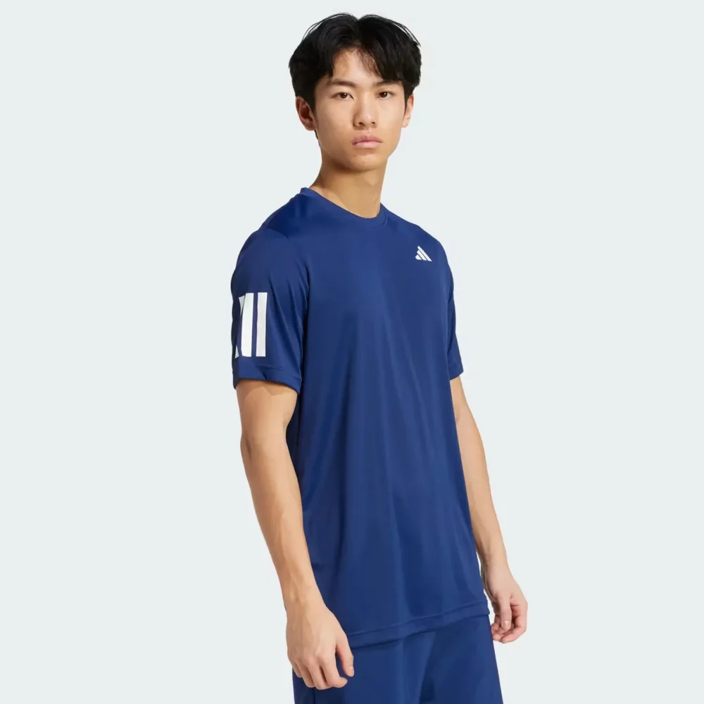 ADIDAS Club Climacool 3 Stripes Padel Shirt 2026 Blue 05