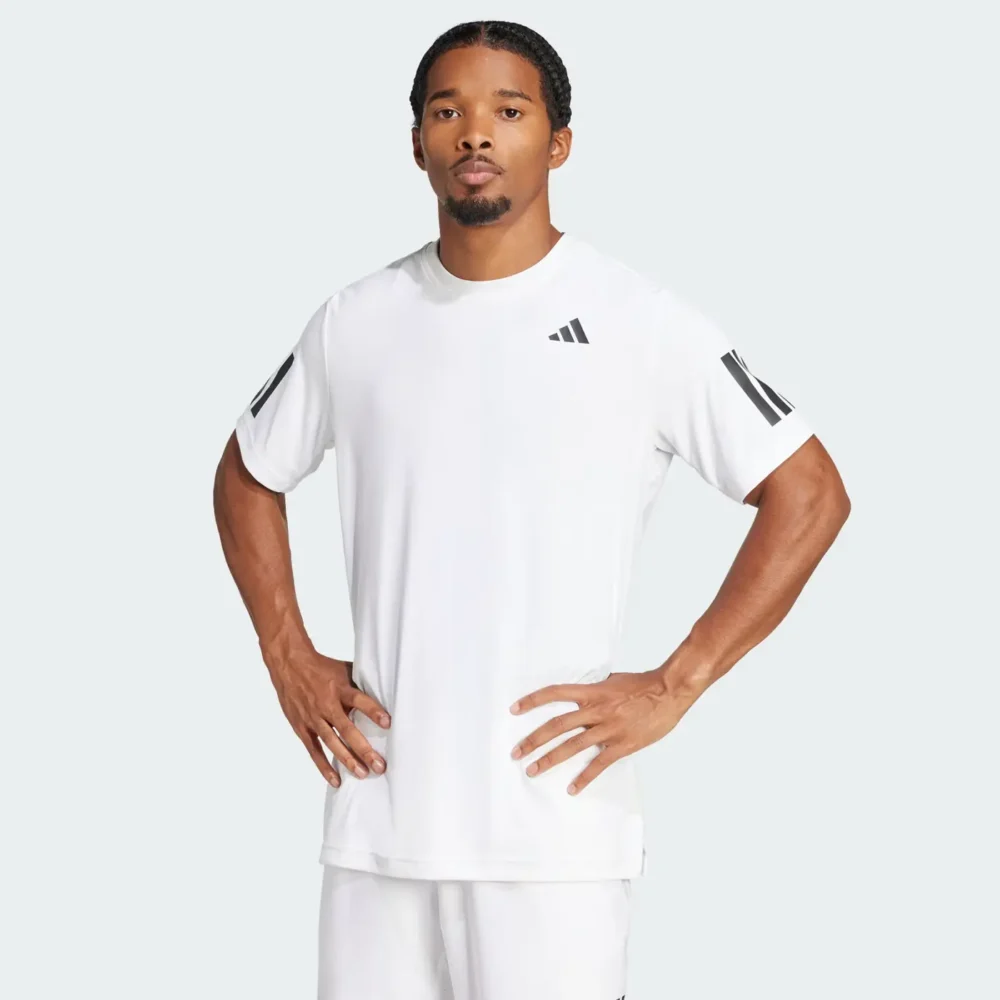 ADIDAS Club Climacool 3 Stripes Padel Shirt 2026 White 02