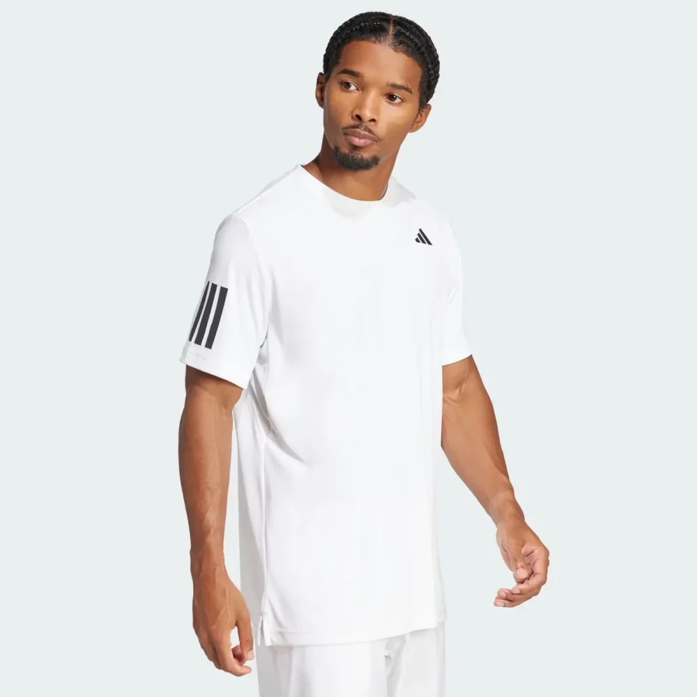 ADIDAS Club Climacool 3 Stripes Padel Shirt 2026 White 03