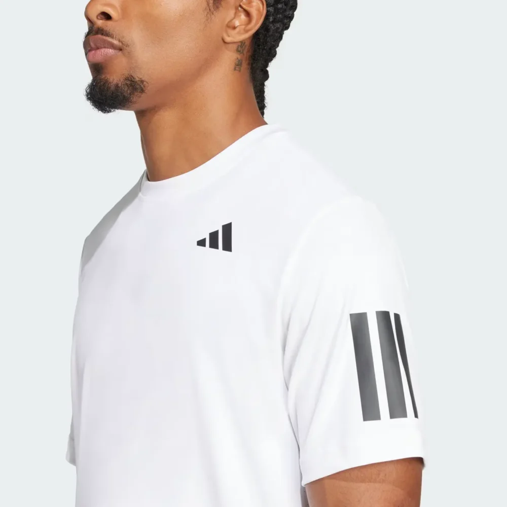 ADIDAS Club Climacool 3 Stripes Padel Shirt 2026 White 05
