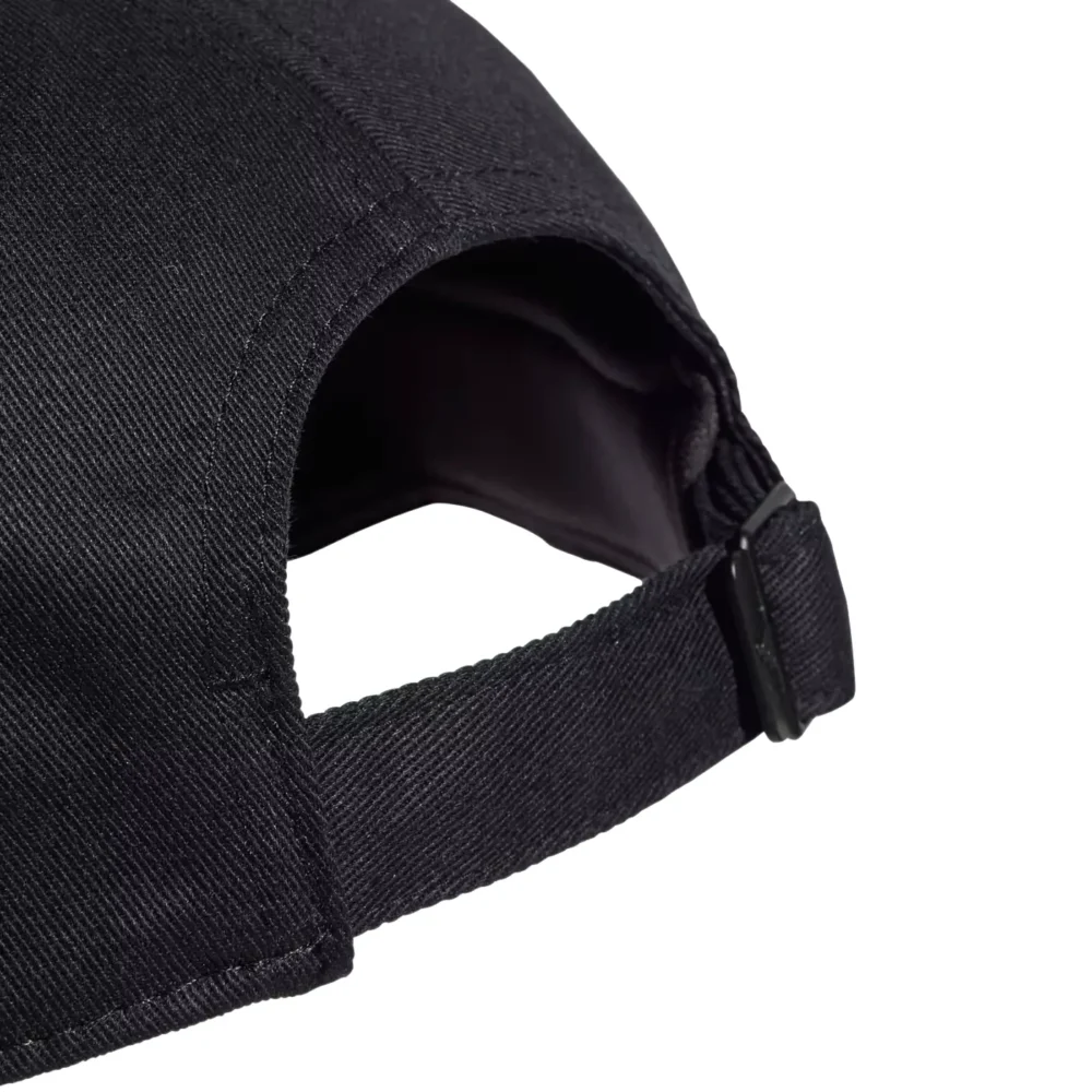 ADIDAS New Logo 3 Stripes B-Ball Cap Black 01