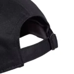 ADIDAS New Logo 3 Stripes B-Ball Cap Black 01