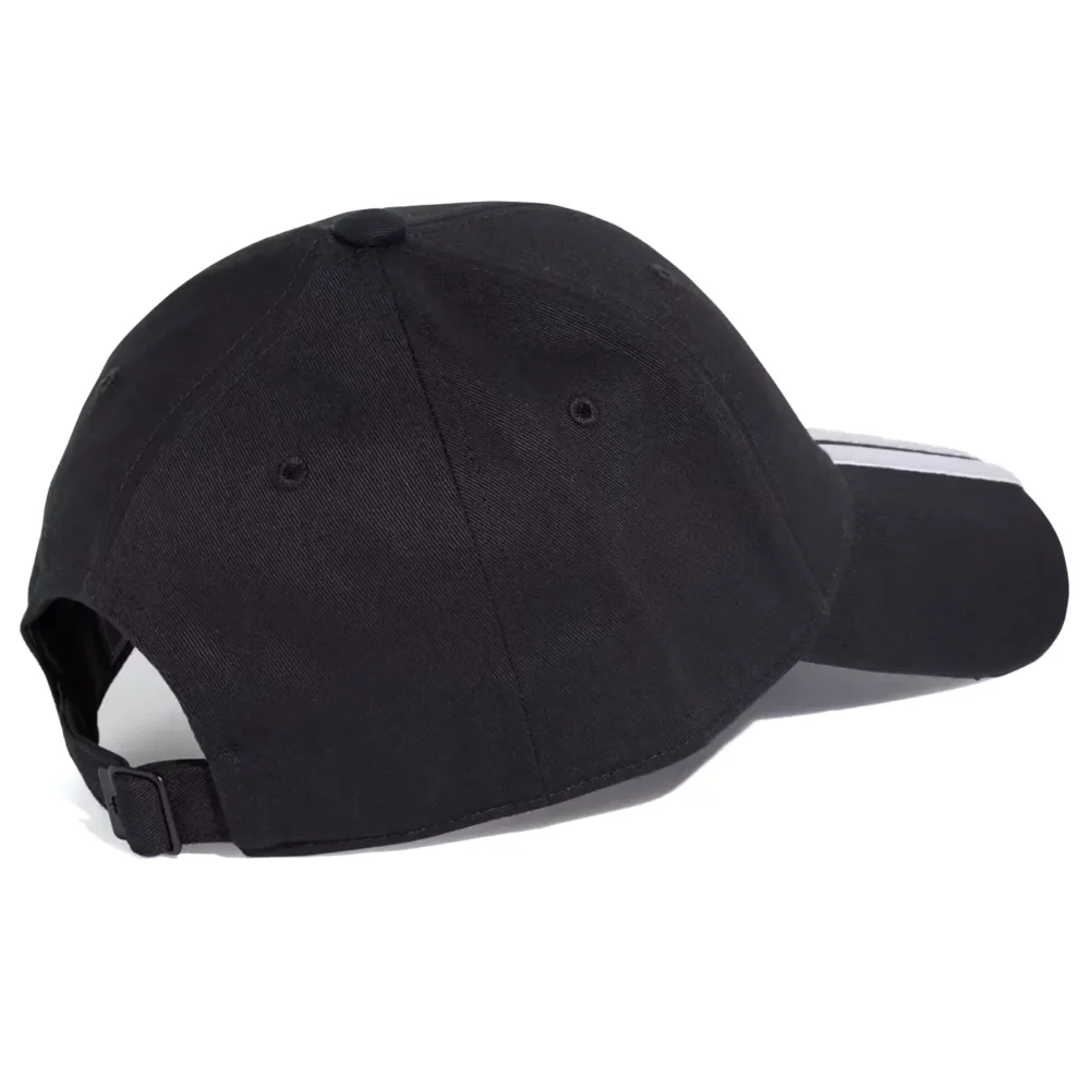 ADIDAS New Logo 3 Stripes B-Ball Cap Black 02